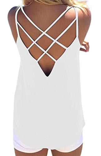 Stynice Top Ladies Summer Camiseta sin Mangas Tops Elegante Blusa Tank Top Suelto