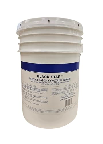 Black Star Perfect Patch 100 Percent Concrete Epoxy Patching Repair System Kit Restores Cracked Pitted or Worn Concrete Surfaces 50 Pounds 5 Gallons product thumbnail 9