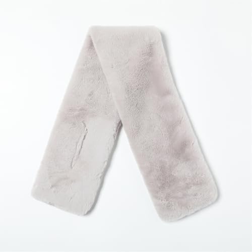 Dikoaina Women's Faux Fur Collar Scarf: A Versatile Faux Fur Scarves Neck Shrug for Fall and Winter Coat Dress2