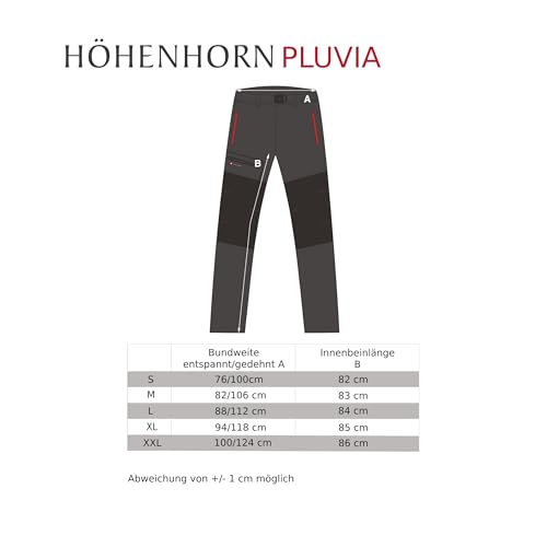 Höhenhorn Pluvia Herren Regenhose Schwarz Gr. L