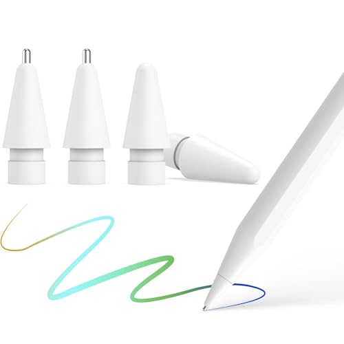 Image of KINGONE Nibs for Apple Pencil Tip(2 POM Nibs+2 Fine Point Nibs), Compatible with Apple Pencil 1st /2nd Gen, Apple Pencil Pro /USB-C, Wear-Resistant, Highly Sensitive & Precise Control, Writing Fluently