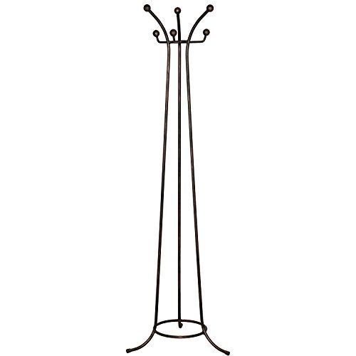 DONREGALOWEB - Perchero de pie forja Negro con Patina Dorada