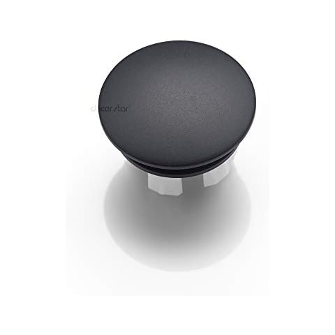 Bathroom Ceramic Sink Brass Overflow Cap Matte Black Cover