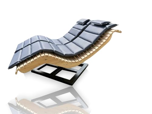 Holztec-Leitner Gartenliege mit Metallgestell - Drehbare Doppelliege...