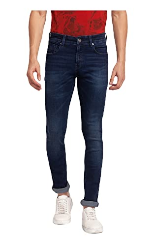 Image of Spykar Men's Slim Fit Low Rise Casual Jeans