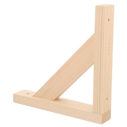 DIYEAH Soporte de Estantería de Madera Soporte Estantes Pared Instalación y Alta Capacidad de Carga