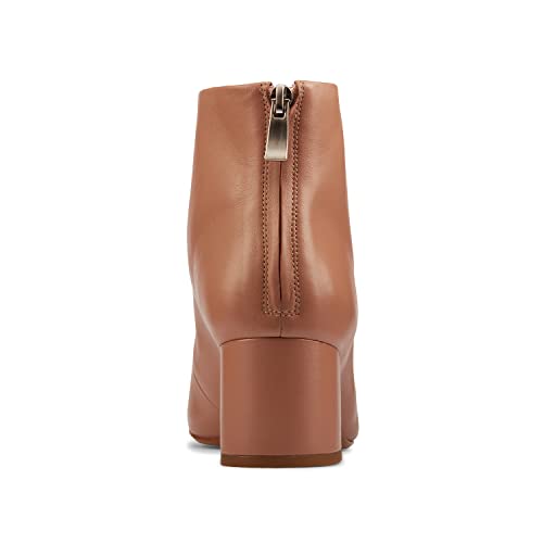 Image of Clarks Women's Sheer55 Zip Praline Leather Ankle Boots-3 UK (26161701