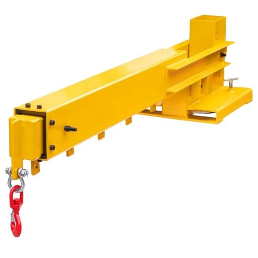 Adjustable Forklift Jib Crane Attachment