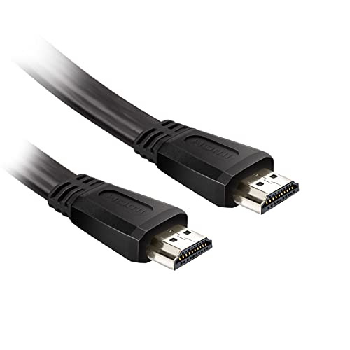 ekon Cable HDMI plano 2.0 con Ethernet macho macho macho de 1,8 metros, resolución 4K y 3D, para...