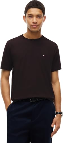 Tommy Hilfiger Herren-T-Shirt ESS Seasonal Reg Fit Solid Tee Mw0mw39995 S/S, Chocolate, XXL – Ansicht 1
