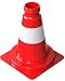 Produktbild BAUZAUNWELT Leitkegel/Warnkegel/Pylone - Höhe: 200 mm - rot weiß - VPE: 10 Stück