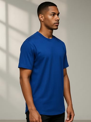 Image of Dollar Club Men's Cotton Round Neck Solid T-Shirt