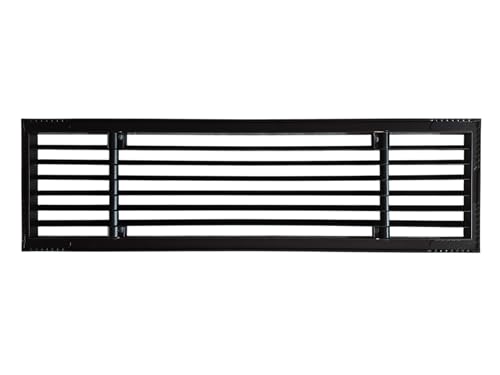 Image of Aluminium Powder Coated Grill, Grill for ac, hvac, ventilation grill, home grill, ac grill,Return Air Grill for Wall, Sidewall and Ceiling (BLACK, 16 inch*4 inch)