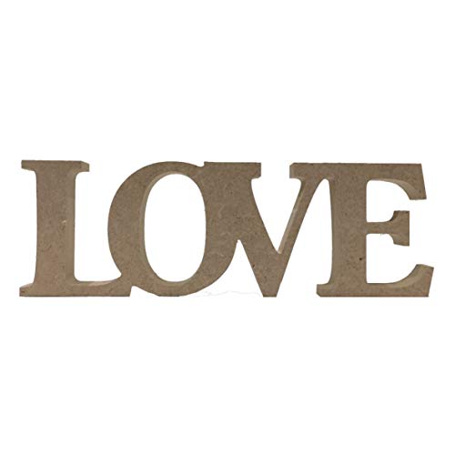 Sticker Design Shop Love Letras Decorativas Letras Letras MDF Madera Alfabeto Tischaufsteller corazón M3