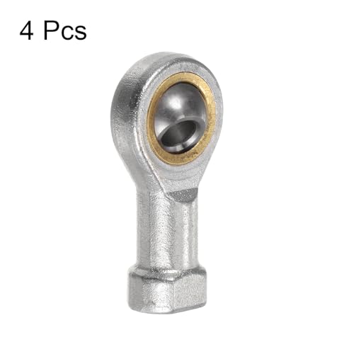 QUARKZMAN 4 Stück 6mm Gelenkkopf Gelenklager mit M6x1.0 Innengewinde Linksgewinde Rod End Bearing für Sphärische Gleitstangenenden