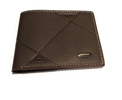 Mens Wallet Dark Brown Slim Durable Stylish PU Leather Bi-fold Wallet ID Window Multi Card Slots4