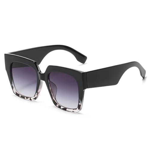 Lunettes de soleil pour femmes style vintage et grande monture luxe