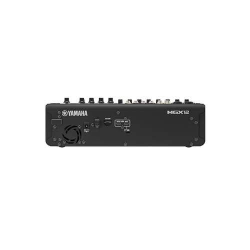 Image of Yamaha MGX12 18ch Digital Mixing Console, Dual USB-C Audio Interface, Includes Cubase Al, WaveLab Cast LE, Basic FX Suite and Steinberg Plus Software Bundle, Black MGX12 B