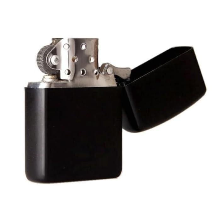 Refillable Small Pocket Cigarette Lighter with Metal Body | Fuel Lighter, Compact Size, Refillable Design, Metal Construction, Pocket Size-image-34