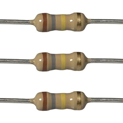 Anil Electronics Carbon Film Resistor 1/4 watt 4 Band Tolerance 5% - Pack of 100pcs (1.8MOhms)-image-34
