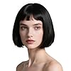 Onedor 10″ Short Straight Hair Flapper Cosplay Costume Bob Wig (Black)