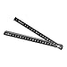 2m Black Foldable Measuring Stick Measurement Device with Metal Rivets for Engineers and Home Renovations Tasks