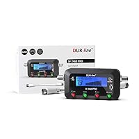 DUR-line SF 2460 Pro - Digital Satfinder - präzises Messgerät zum Ausrichten Ihrer Satelliten-Schüssel - Satelliten-Finder inkl. F-Kabel, Tonsignal, LCD Display, Satellitenerkennung, Astra, Hotbird – Ansicht 8