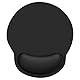 Giecy Mauspad mit Gelkissen,Mousepad mit Handauflage Ergonomisches, Bequemes Computer-Handballenauflage Maus für Laptop,Gaming,Mousepad mit Rutschfester PU-Unterseite (Schwarz)