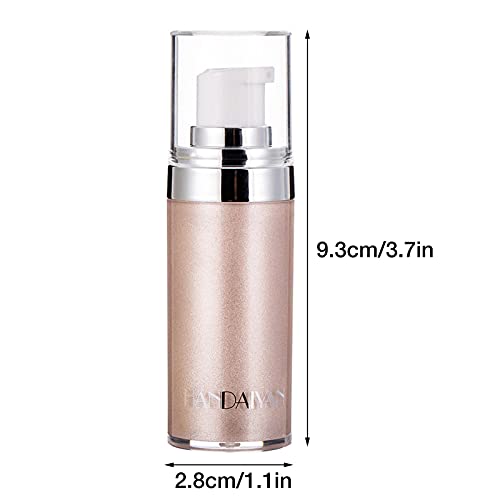 Tinello Luminizador corporal de 4 cores, hidratante e brilho à prova d'água para rosto e corpo, maq