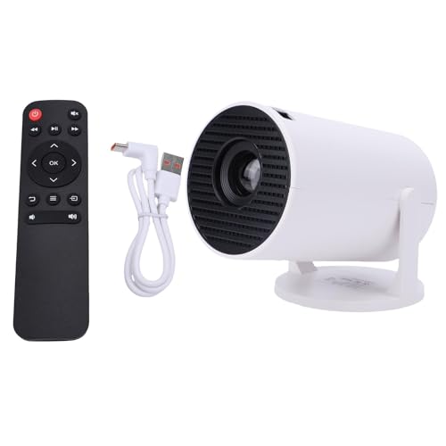 Garsent -Projektor mit WiF, Unterstützt 4K 1080P Tragbarer Projektor, 50 ANSI, 240° Drehbar, Automatische Trapezkorrektur, 15-80-Zoll-Bildschirm-Videoprojektor