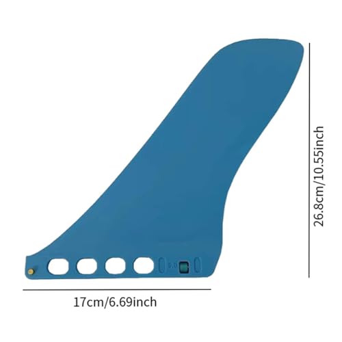 kowaku Surfboard Fin, Paddleboard Fin, Easy to Install and Remove, Paddle Board Surfing Detachable Paddleboard Center Fin, Blue