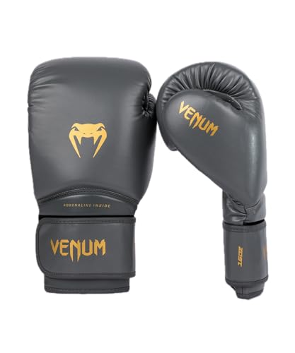 Image of Venum - Contender Boxing Gloves 1.5, 12 oz, Grey /Gold