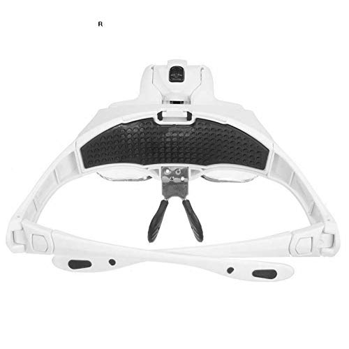 PRAV® 5pc Lens Loupes Dental Magnifier Glass Surgical Binocular Head 2 LED Light Newst