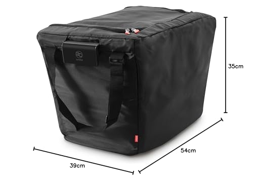 achilles, Isolierte Kühltasche zum Einhängen, Einkaufswagentasche faltbar, Thermotasche, Kühlbox, große Thermobox, Einkaufstasche für alle gängigen Einkaufswagen, 54x35x39cm (Schwarz)