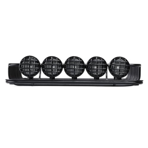 INJORA RC 1/10 Metal Roof Rack Luggage with 5 LED Set for 1/10 RC Crawler Car Traxxas TRX-4 Axial SCX10 90046 SCX10 III AXI03007(Set B) - Image 4