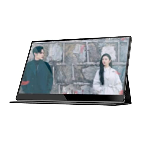 TOMYEUS Portable Monitor USB-C Portable Monitor 15.6'' FHD Computer Display With Dual Type-C Mini HDMI HDR 1080P Portable Laptop Monitor For Laptop PC Phone Mac Xbox PS4 Switch Monitor Cover