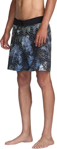 RVCA Hawaii Topo 17" 4-Way Stretch Trunk Board Short3