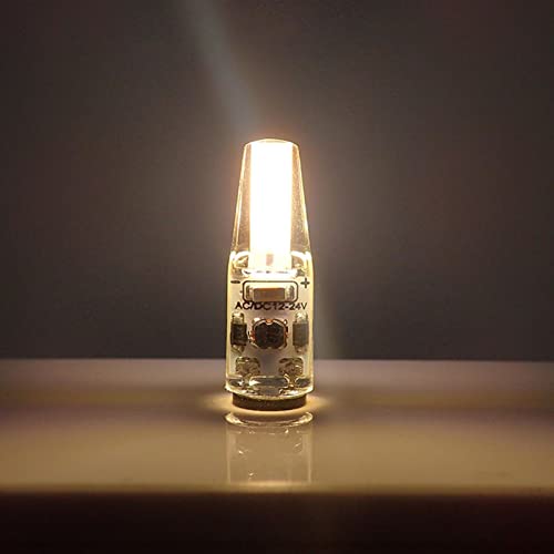 G4 LED 電球、LED G4 電球 | 省エネ LED 電球、360 度 LED ライト - 屋内用LED光源、AC/DC12-24Vデスクライト、アクセントディスプレイ景観照明G4口金 12V LED電球 2W ハロゲン電球20W相当 200lm 電