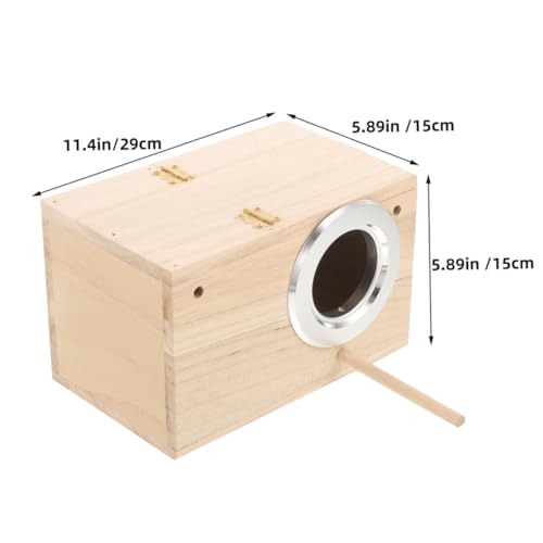 Healifty 木製??繁殖箱 大型鳥 右 設計 保温機能付き ニー