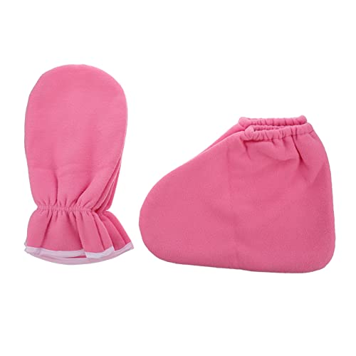 OSOLADY 4Piezas Guantes y Botines De Cera De Spa Para Manos y Pies Hidratante y Reutilizable Conservar Para Cuidado De Agrietada