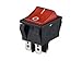 E-Switch R5BBLKREDEF1 R5 Series 20 A DPST On-Off Quick Connect Panel Mount Rocker Switch - 2 Item(s)