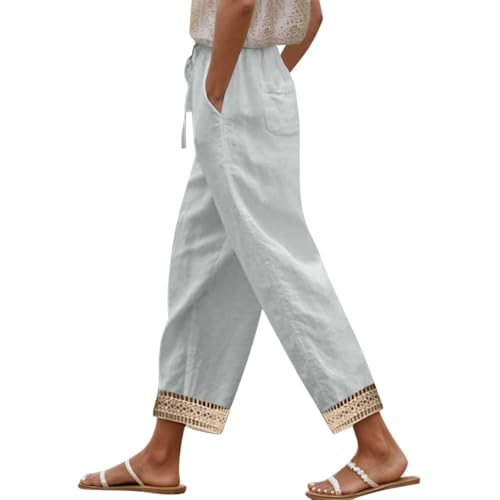 Pantalon excursions femme perforé vêtement tous les jours look t-shirt