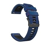 LKQASD Cinturino for orologio in silicone da 22 mm compatibile con Galaxy Watch 46mm/3 45mm Gear S3 Classic/Frontier Bracciale compatibile con cinturino GT2 ( Color : Blue black-01 , Size : Gear S3 Fr