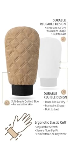 Image of Blessing Premium Exfoliating Mitts, Deep Cleansing Body Scrubber Gloves
