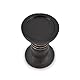 Indus Lifespace Kerzenhalter-Set, Mangoholz, schwarz, dekoratives Tischdekoration, Kamin-Dekor-Set, schwarzes Kerzenhalter-Set (10,16 cm x 10,16 cm x 15,24 cm, 10,16 cm x 10,16 cm x 20,32 cm)