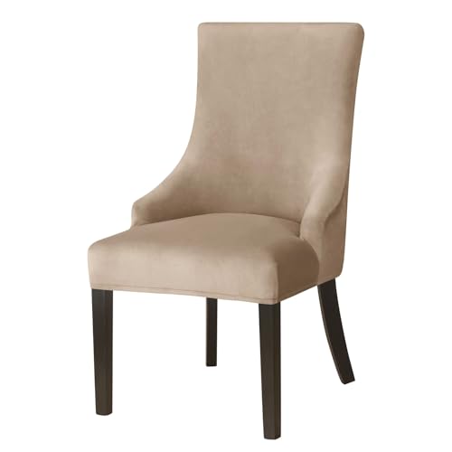 Lot de 6 housses de chaise en velours extensibles pour salle à manger