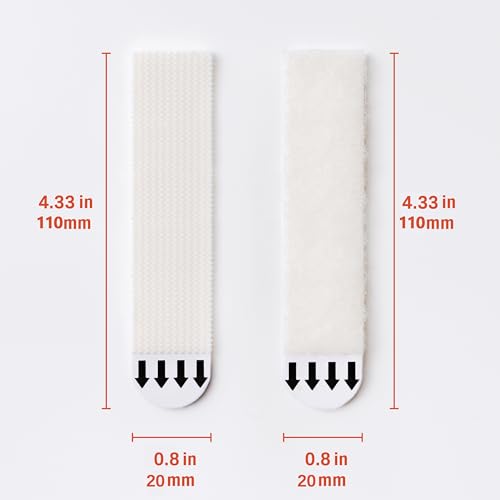 Image of MOVELYST 20-Pairs(40 Strips) XL Picture Hanging Strips, Removable Hook and Loop Tape, Picture Hanger Damage Free, Adhesive Strips for Frame Hanging and Christmas Decorations, Heavy Duty