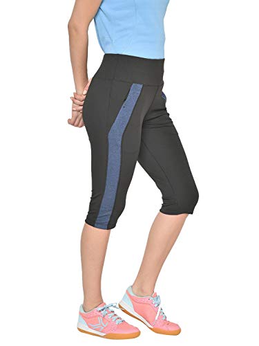 Image of CHKOKKO Women's Skinny Fit Polyester Workout Capri