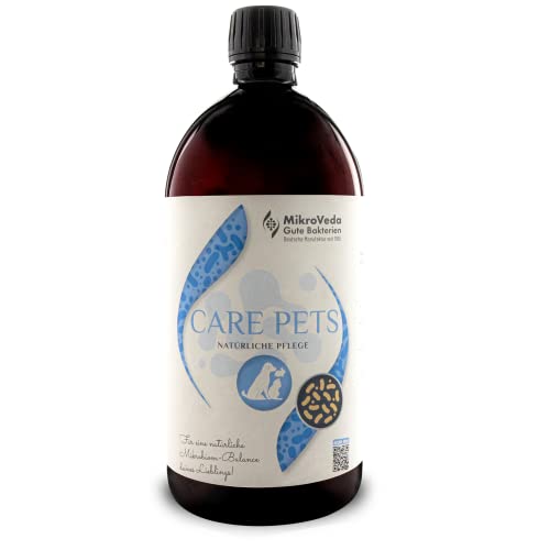 Mikroveda Care Pets 1 litre de soin biologique pour animaux de compagnie - Produit de soin naturel - Micro-organismes fermentés - Pour chien chat et autres animaux de compagnie Cover