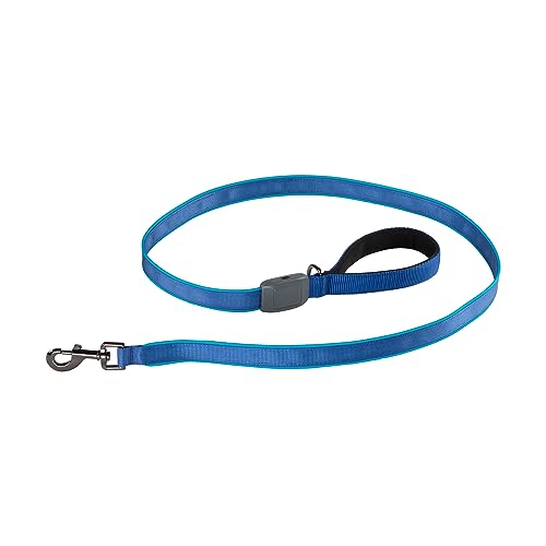 Nite Ize NiteDog Rechargeable LED Leash, USB Rechargeable 5 Foot Light Up Dog Leash w/Padded Handle, Blue - Image 2